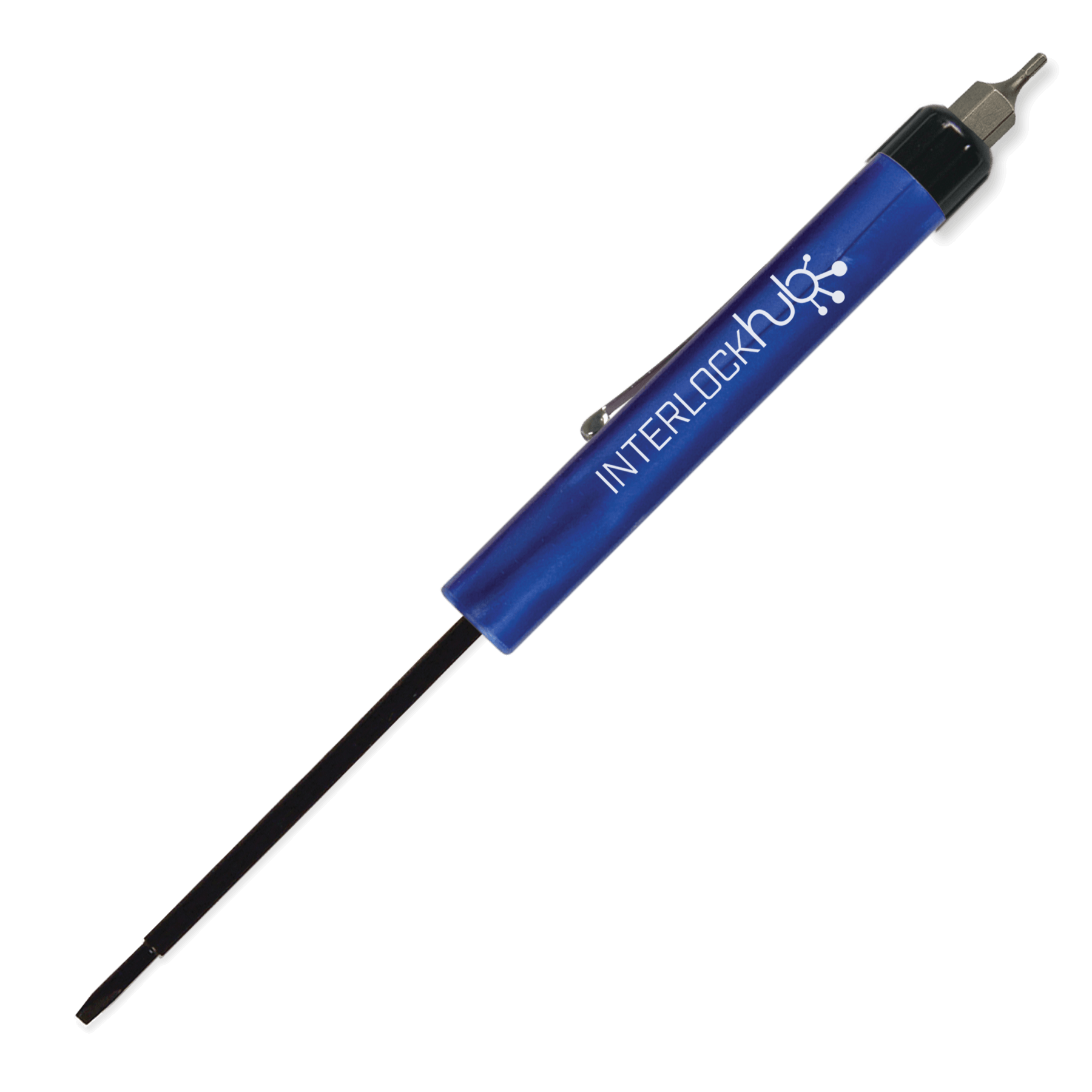 Metallic Blue Imprinted
